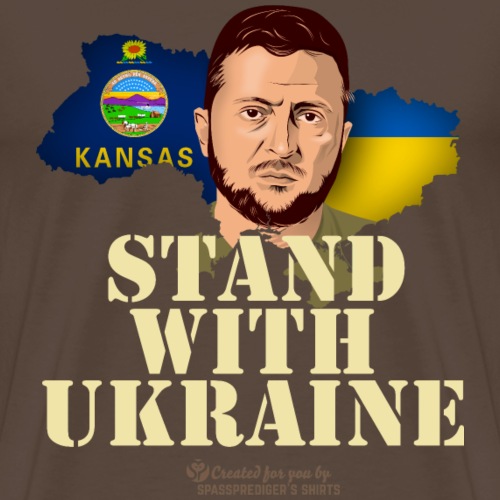 Ukraine Unterstützer Merch Kansas Selenskyj - Männer Premium T-Shirt