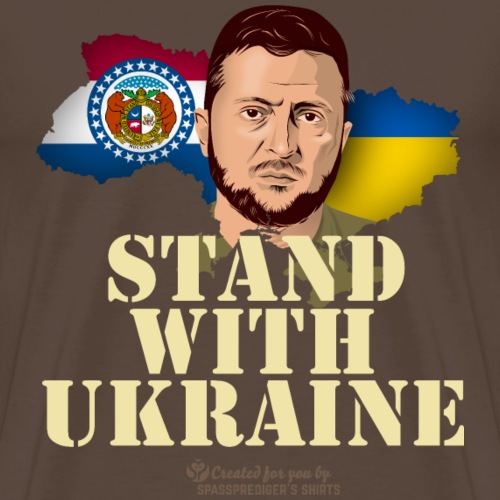 Ukraine Missouri Unterstützer Design - Männer Premium T-Shirt