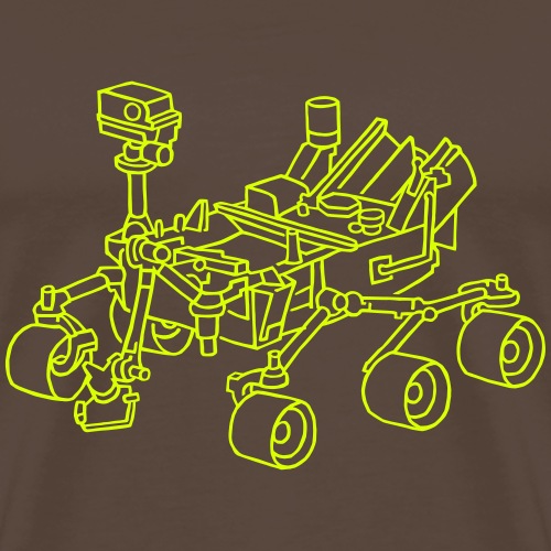 Curiosity, der Marsrover - Männer Premium T-Shirt