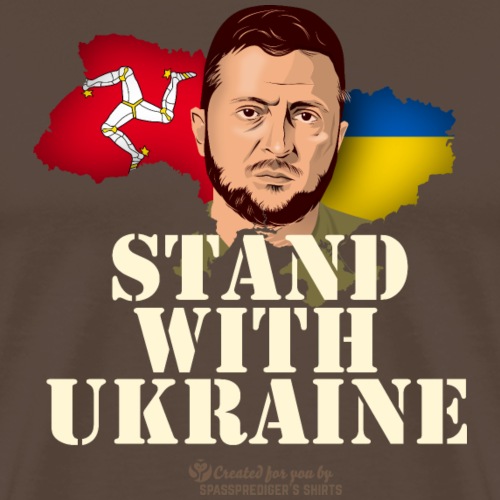 Ukraine Isle of Man - Männer Premium T-Shirt