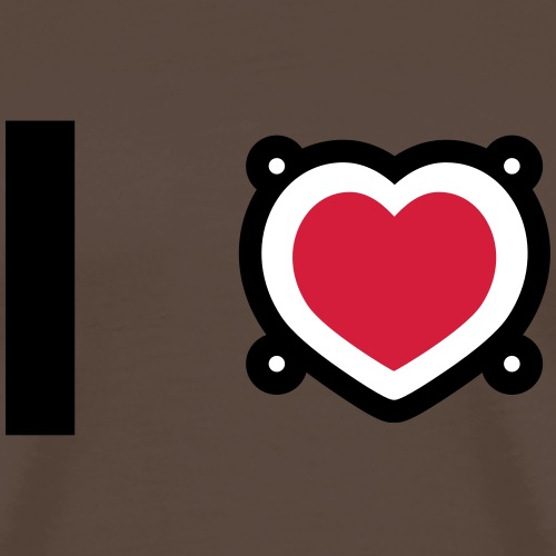 I heart, I love - Lautsprecher, Box, Musik2 3c - Männer Premium T-Shirt