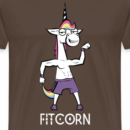 Fitcorn - das sportliche Einhorn - Männer Premium T-Shirt
