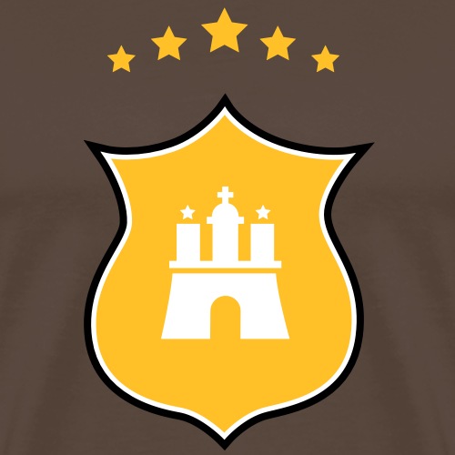 Wappen Hamburg Gold2 - Männer Premium T-Shirt