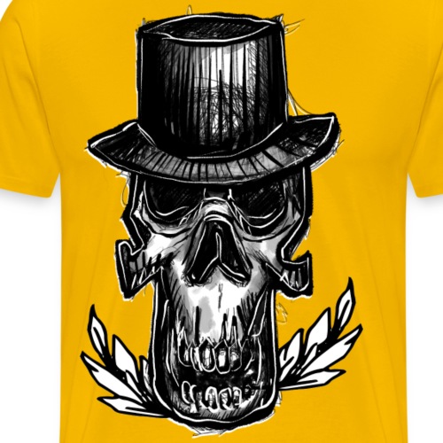 Chapeaux de crâne - T-shirt Premium Homme