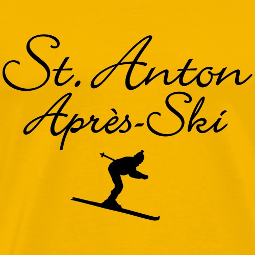 St. Anton Après-Ski Skifahrer - Männer Premium T-Shirt