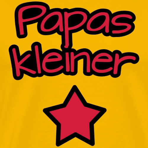 Papas kleiner Stern, Kind, Tochter, Sohn, Baby - Männer Premium T-Shirt
