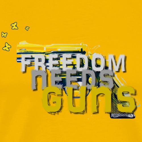 Freedom needs guns! - Männer Premium T-Shirt