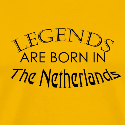 Legends are born in The Netherlands - Mannen Premium T-shirt