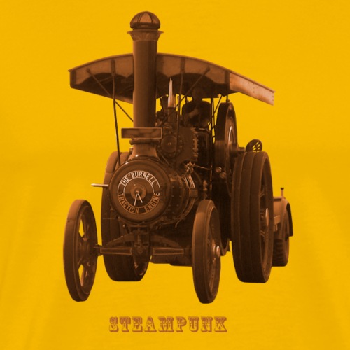 Traktor Tractor Steampunk Dampfmaschine Retro - Männer Premium T-Shirt