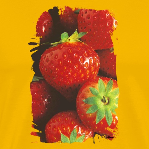 Erdbeere - Männer Premium T-Shirt