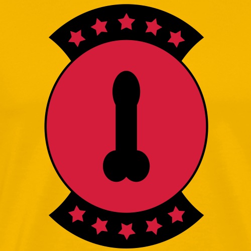 Penis-Abzeichen 2 c - Männer Premium T-Shirt