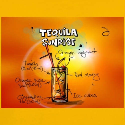 tequila-sunrise-833905_1280 - Premium-T-shirt herr