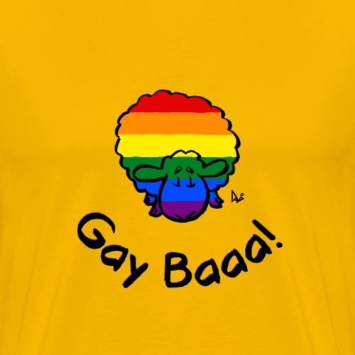 Gay Baaa! Rainbow Pride Lampaat - Miesten premium t-paita