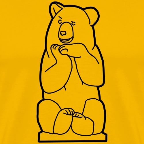 Berliner Bär, sitzend - Männer Premium T-Shirt