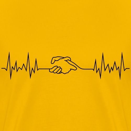 wave peace handshake - Männer Premium T-Shirt
