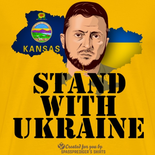 Ukraine Kansas Selenskyj - Männer Premium T-Shirt