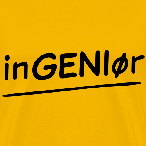 inGENIør - Premium T-skjorte for menn