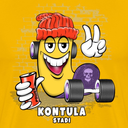 KONTULA SKATE - STADI - Skater Helsinki - Miesten premium t-paita