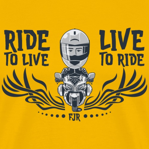 0976 fjr live2ride ride2live new model - Mannen Premium T-shirt