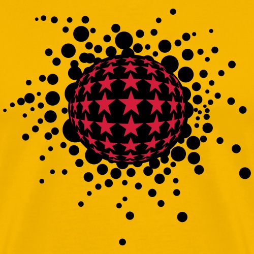 disco 1 2c (Kugel, Sterne, Punkte) - Männer Premium T-Shirt