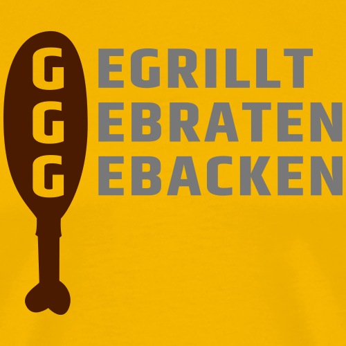 3G-Regel Huhn - gegrillt gebraten gebacken - Keule - Männer Premium T-Shirt