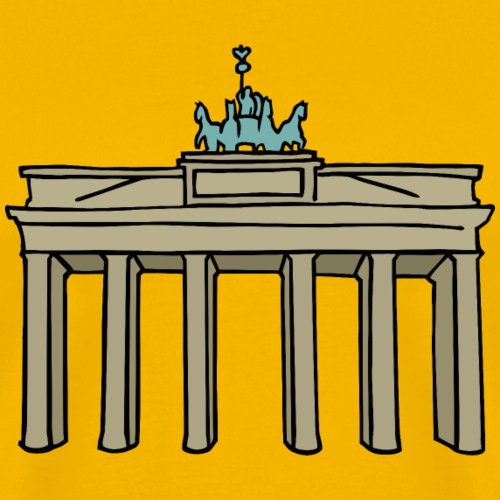 Porte de Brandebourg BERLIN c - T-shirt Premium Homme