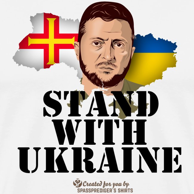 Ukraine Unterstützer Merch Insel Guernsey