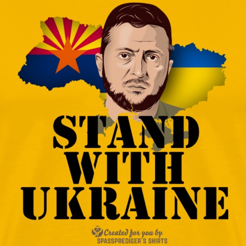 Ukraine Arizona Unterstützer Merch Design - Männer Premium T-Shirt