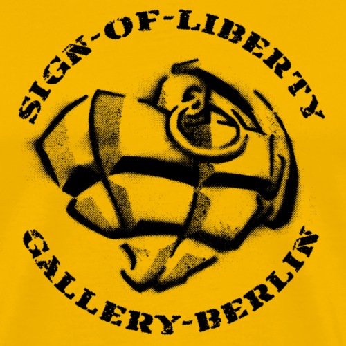 Sign-of-Liberty Gallery Berlin schwarz - Männer Premium T-Shirt