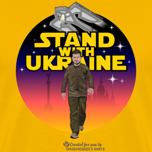 Selenskyj Stand with Ukraine - Männer Premium T-Shirt