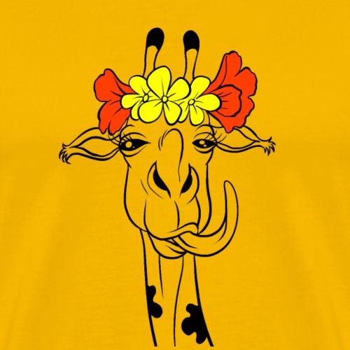 Giraffe divertente - Maglietta Premium da uomo