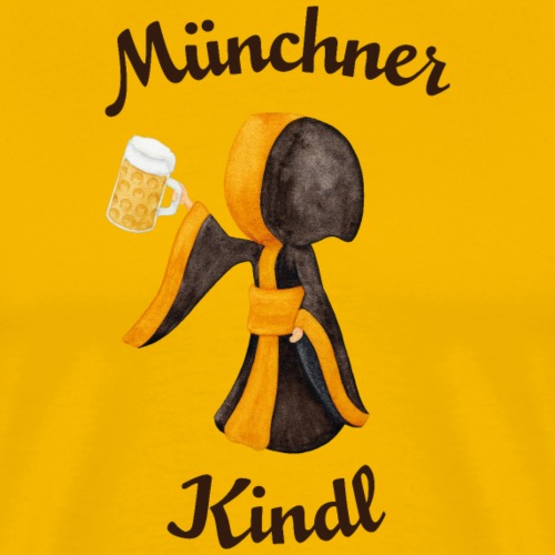 Münchner Kindl mit Masskrug und Bier - Männer Premium T-Shirt