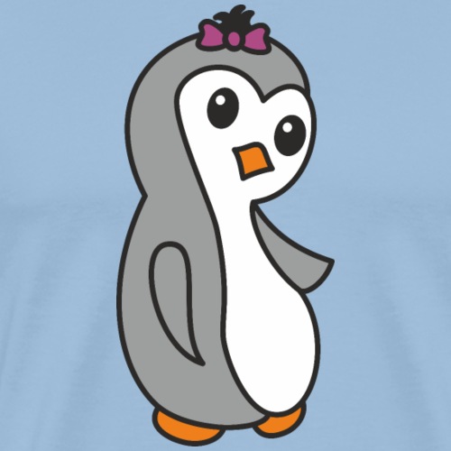 Pinguin Mädchen - Männer Premium T-Shirt