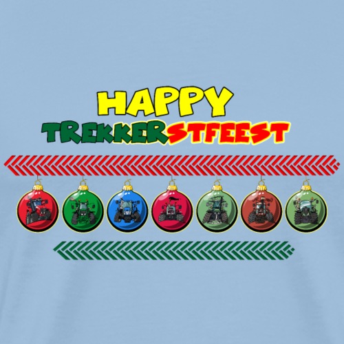 1082 happy trekkerstfeest horizontaal - Mannen Premium T-shirt