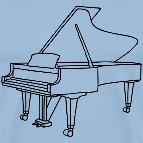 Klavier Konzertflügel - Männer Premium T-Shirt