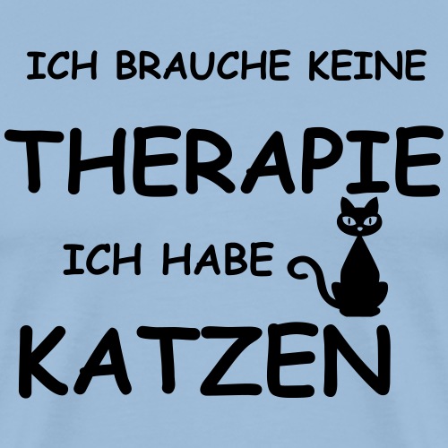 Therapie-Katzen - Premium-T-shirt herr
