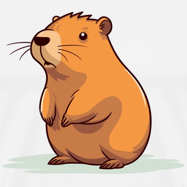 Capybara Wasserschwein Comic Motiv