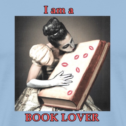 Book Lover - Premium-T-shirt herr