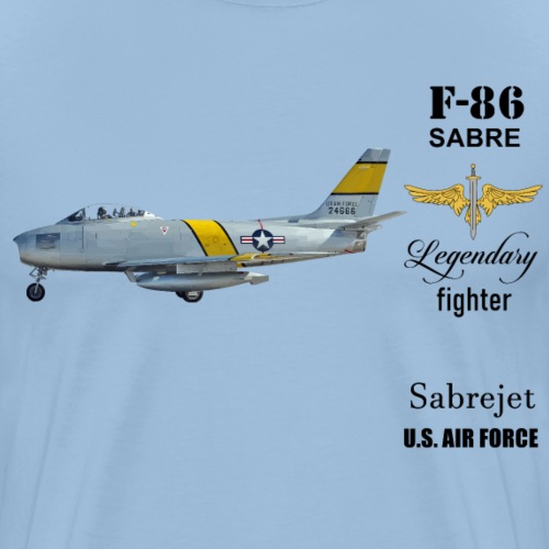 F-86 Sabre - Koszulka męska Premium
