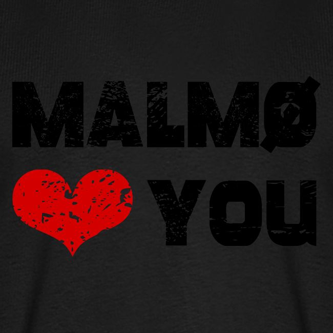 print malmo heart you black