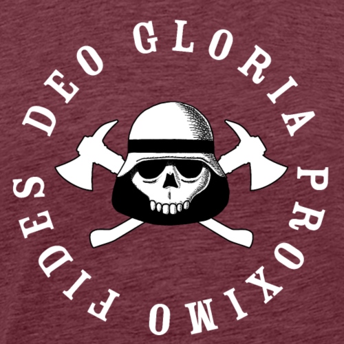 Skull Logo Feuerwehr - Männer Premium T-Shirt