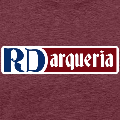 RD Arqueria Logo (weiss) - Männer Premium T-Shirt