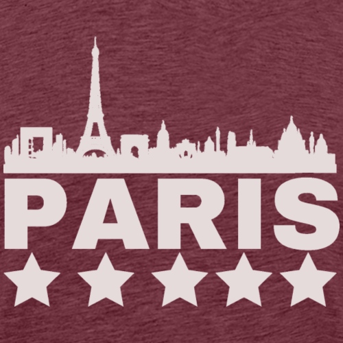 Parijs Skyline - Mannen Premium T-shirt