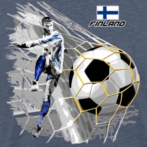 FINLAND FOOTBALL SOCCER PLAY T SHIRTS, GIFTS etc. - Miesten premium t-paita