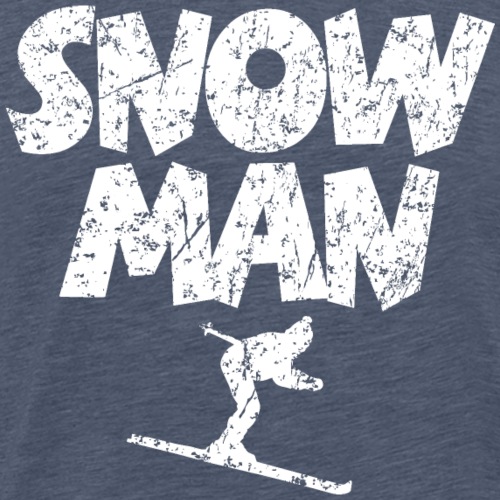 Snowman Ski Skifahrer - Männer Premium T-Shirt