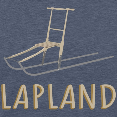 Potkukelkka ja Lapland teksti - Miesten premium t-paita