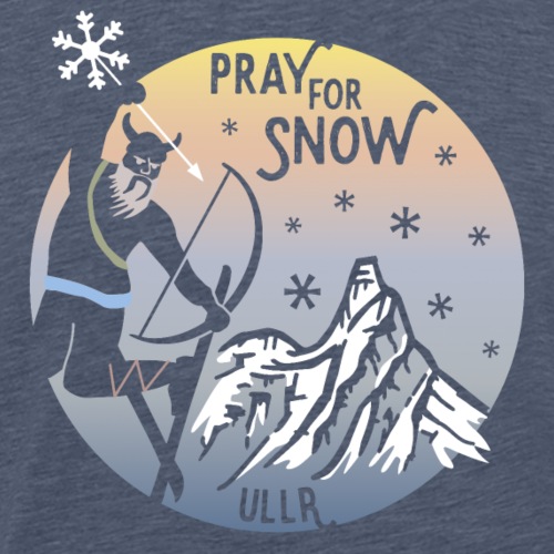 Ullr skis colorful - Men's Premium T-Shirt