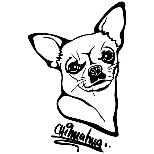 CHIHUAHUAwithoutbackground text - Männer Premium T-Shirt