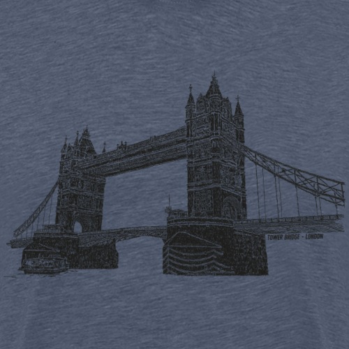 London Tower Bridge - Premium T-skjorte for menn