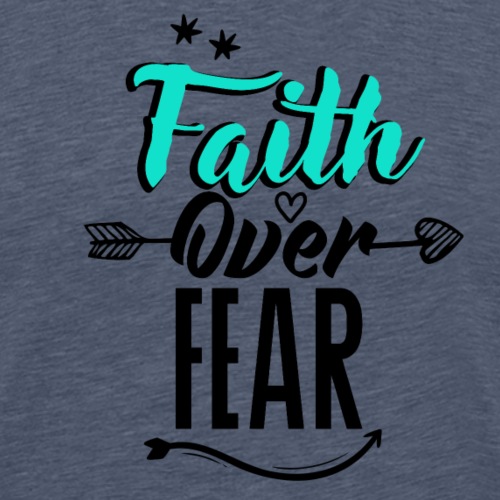 la fede oltre la paura - Maglietta Premium da uomo